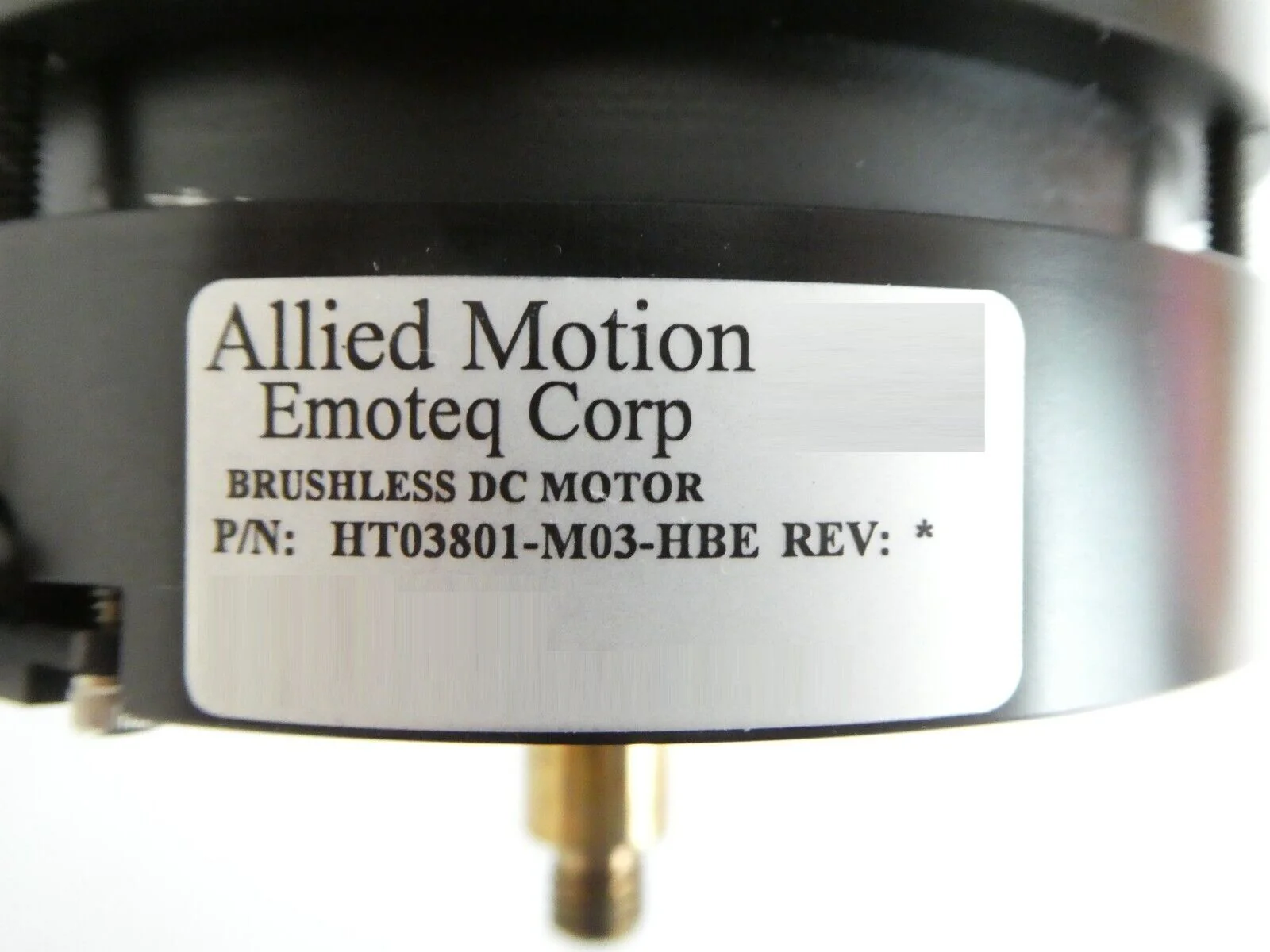Allied Motion Emoteq HT03801-M03-HBE AC Brushless Servo Motor Semitool ...