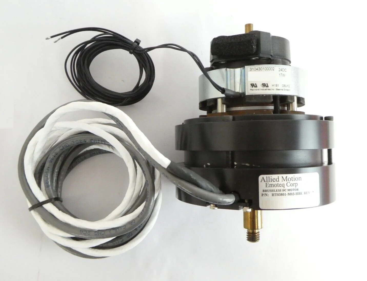 Allied Motion Emoteq HT03801-M03-HBE AC Brushless Servo Motor Semitool ...