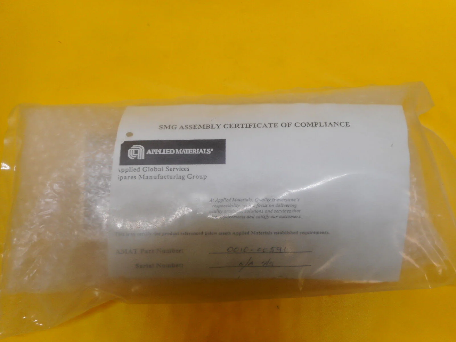 AMAT Applied Materials 0010-00591 150mm Stretch Flat Finder ASM 4645213 ...