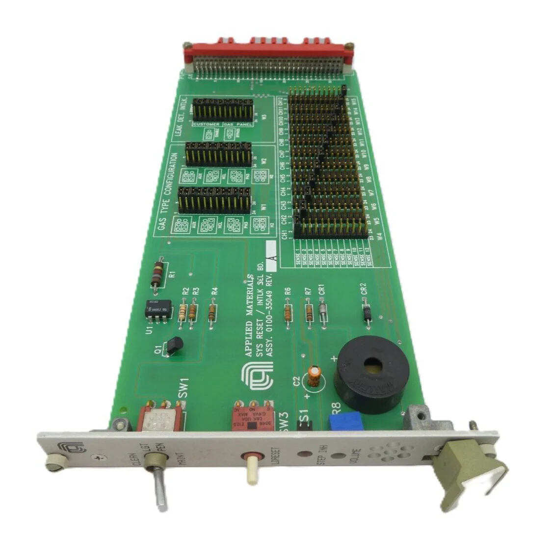 AMAT Applied Materials 0100-35049 System Reset/Interlock Select PCB ...