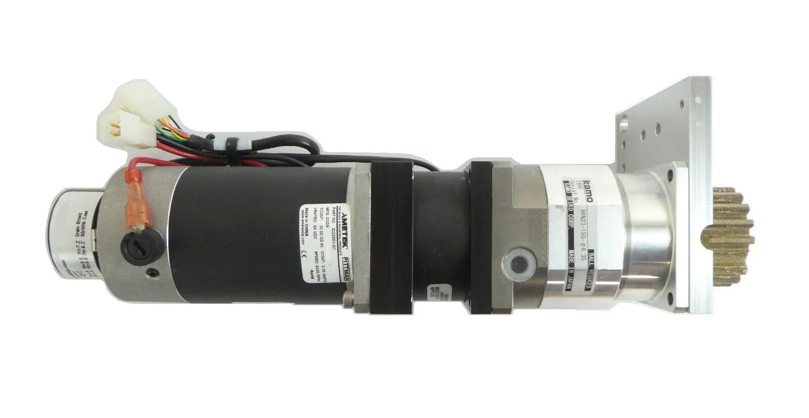 Ametek ID23001-Q1 Encoder Brake w/Kamo Ball Reducer Varian E12013110 ...