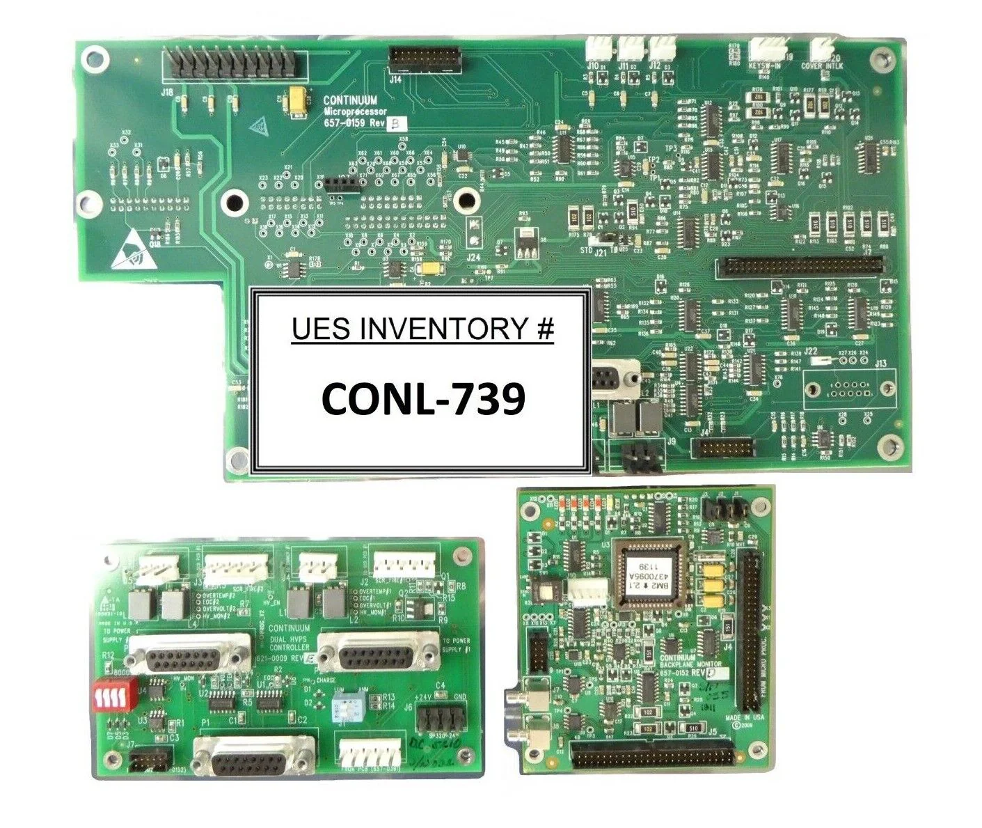 Continuum Dual HVPS Controller PCB Set of 3 621-0009 657-0152 657-0159 ...