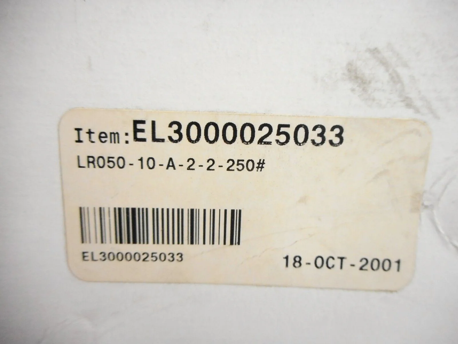 Millipore LR050-10-A-2-2-250 Pressure Transducer Display 830056351 Lot ...