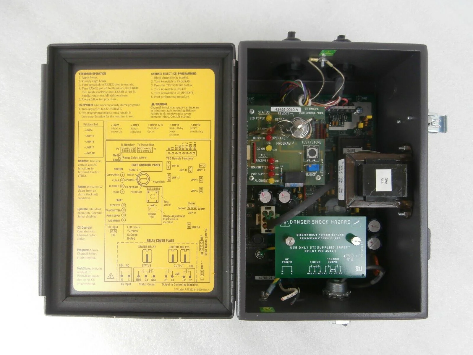 Sti 70011-1000 Light Curtain Controller MiniSafe/FlexSafe 4300B-2 MS43 ...