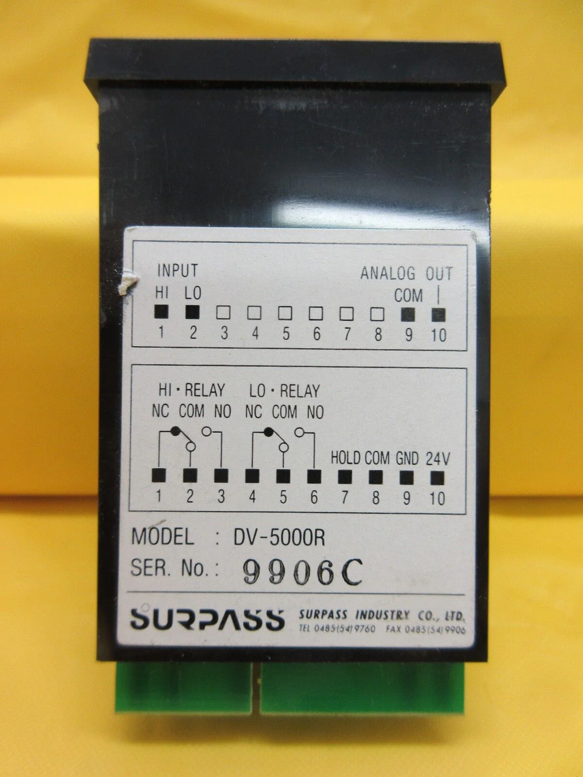 Surpass DV-5000R Digital Pressure Sensor Monitor Display 300 kPa Lot of ...