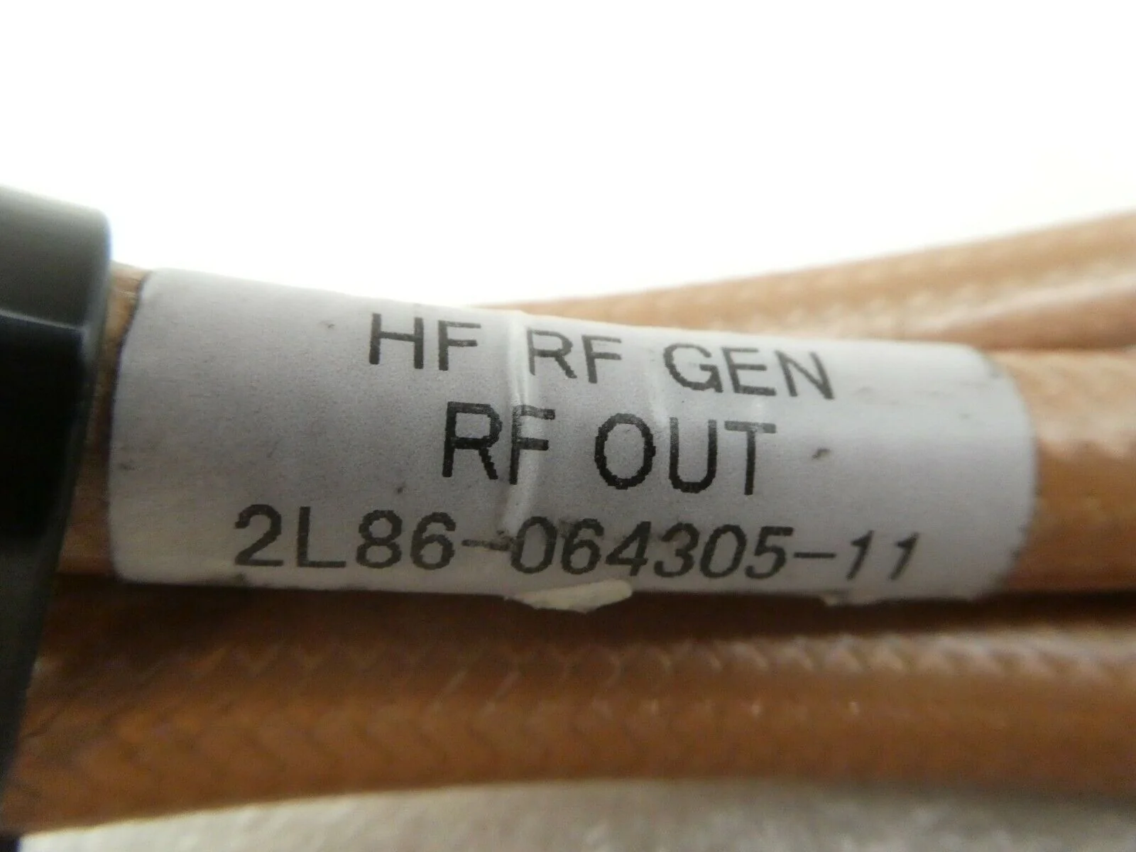 TEL Tokyo Electron 2L41-000089-11 RF Cable 40.68MHz @ 3kW 1.99M Working ...