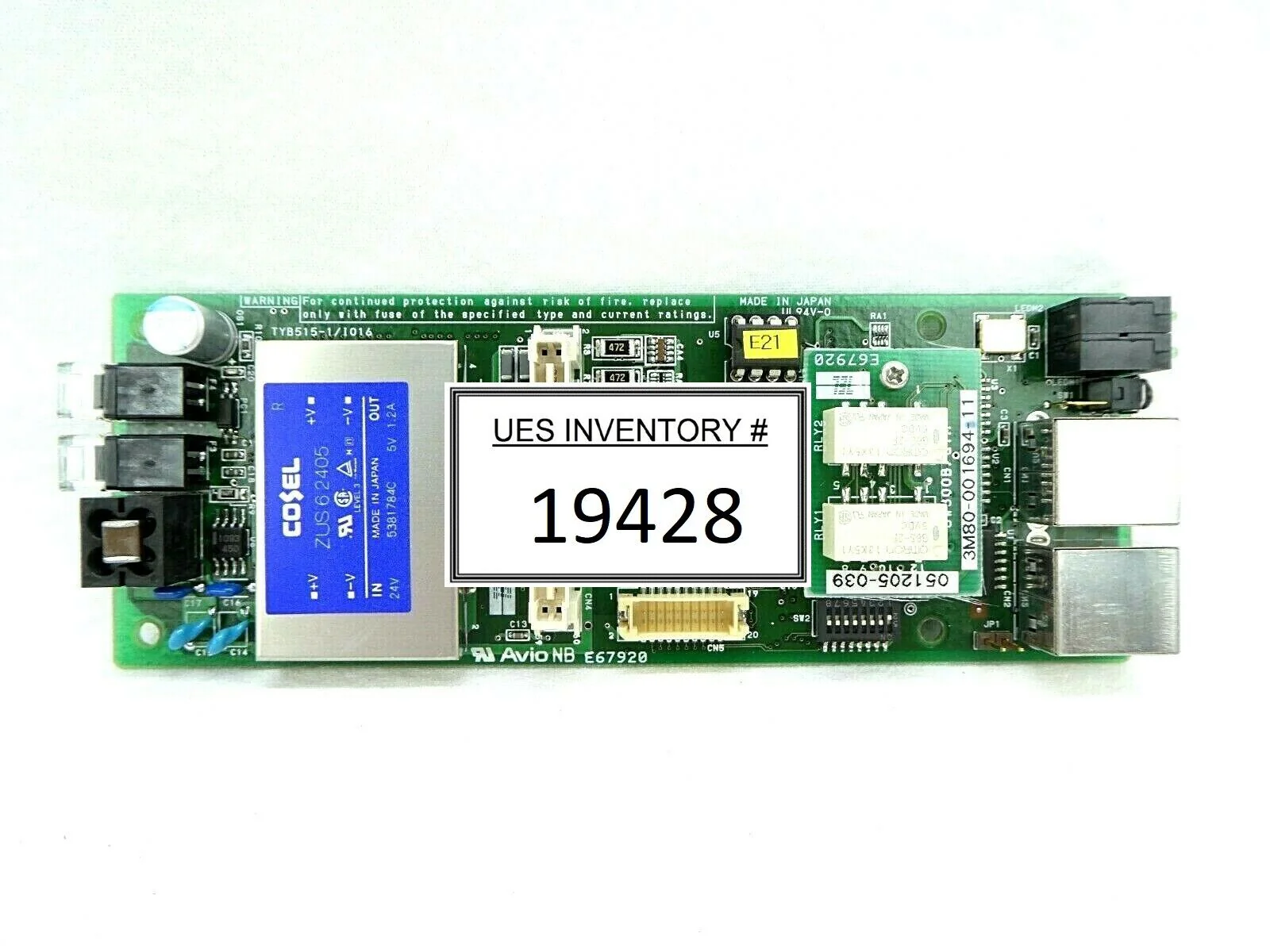 TEL Tokyo Electron 3D81-000021-14 Network Interface Board PCB Trias ...