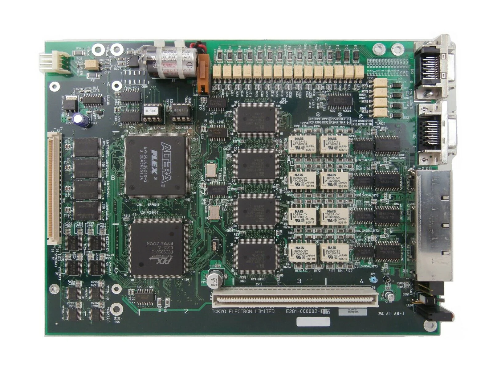TEL Tokyo Electron 3D81-000021-14 Network Interface Board PCB Trias ...