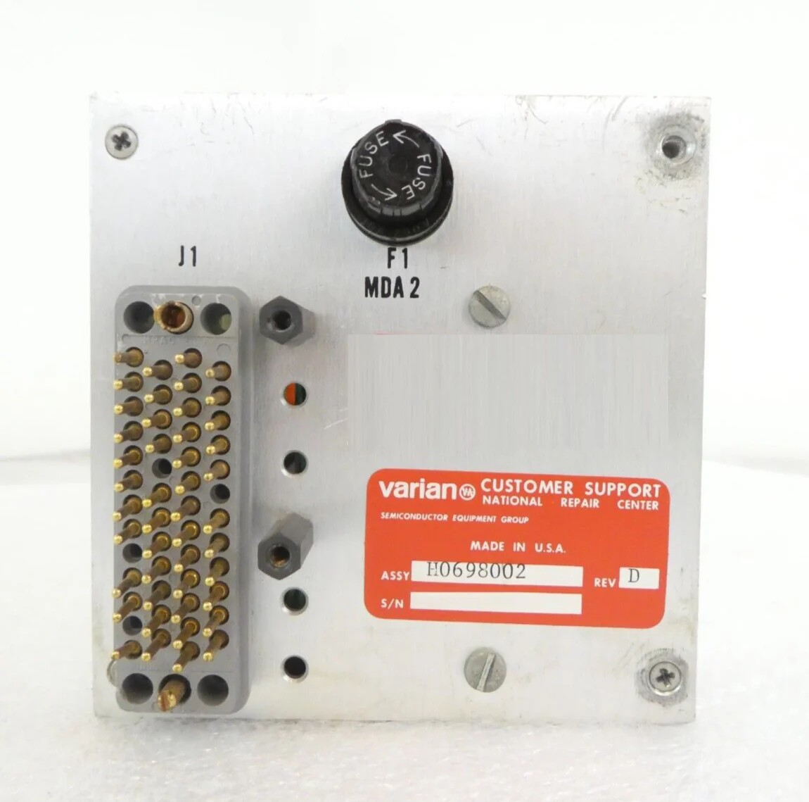 Varian Ion Implant Systems H0698002U Beam Scan Controller Rev. D ...