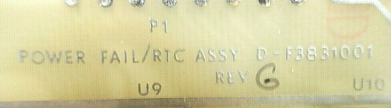 Varian VSEA F3831002 Power Fail/RTC PCB Card D-F3831001 Rev. G Working ...