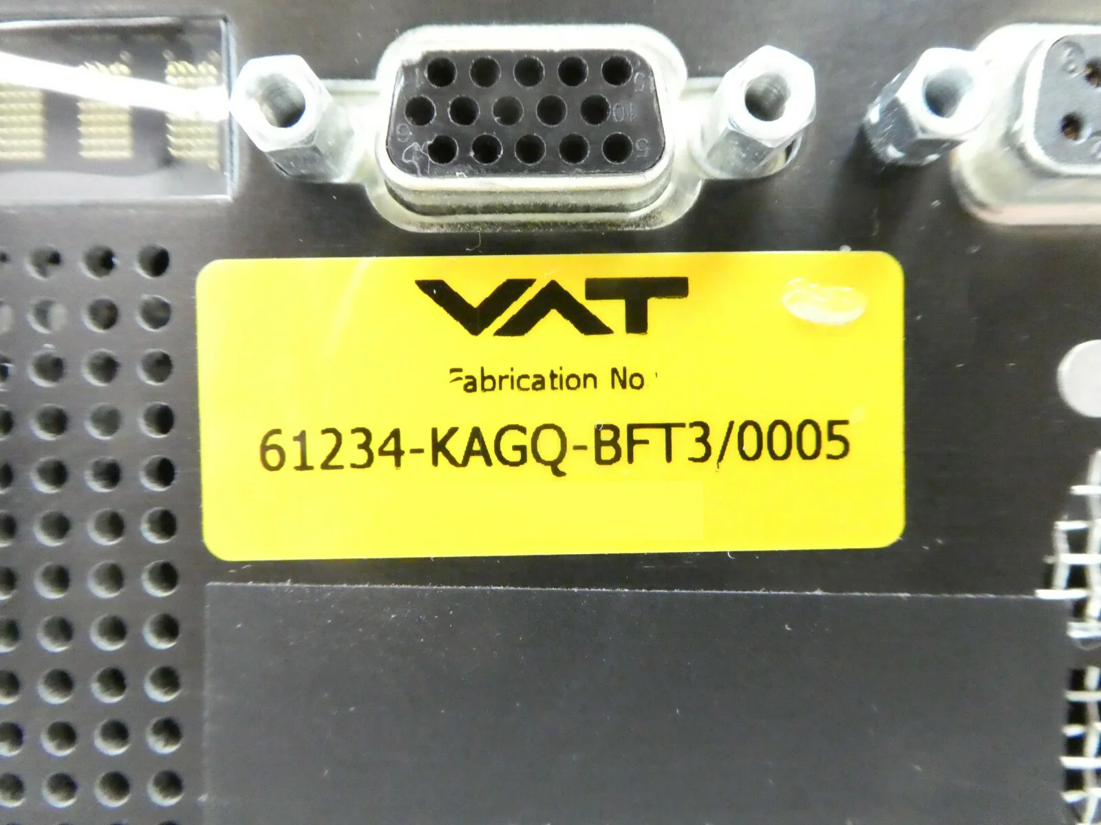 VAT 61234-KAGQ-BFT3 Butterfly Valve Control System Series 612 AMAT ...